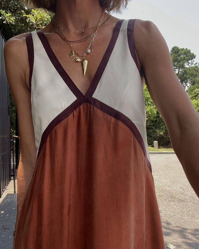 EP | Robe maxi légère avec décolleté en V