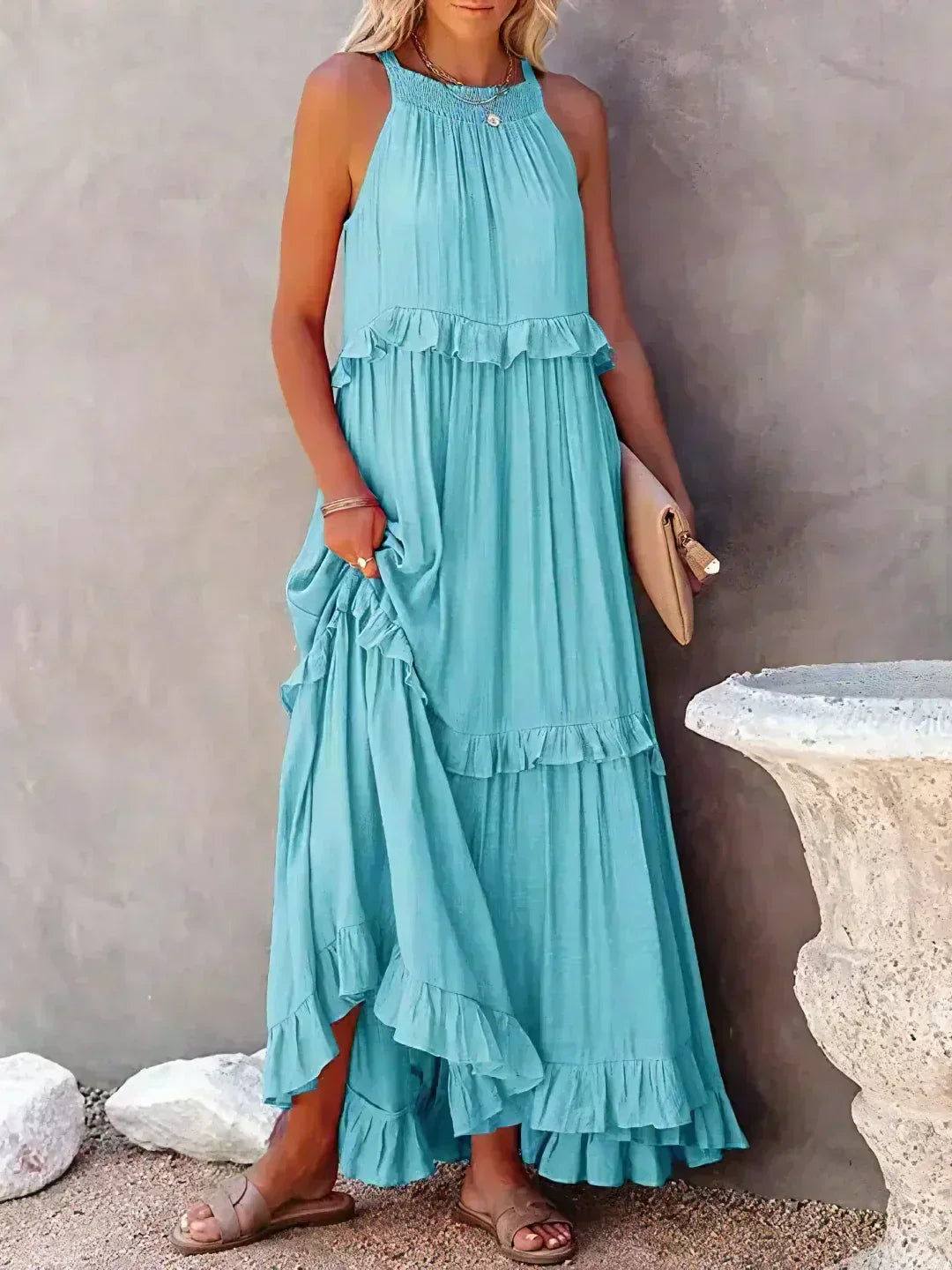 EP | Effortless Ruffle Maxi-robe