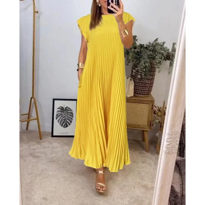EP | Robe maxi plissée élégante