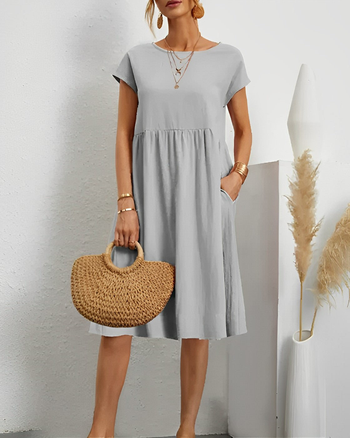 ND | Robe midi avec poche latérale