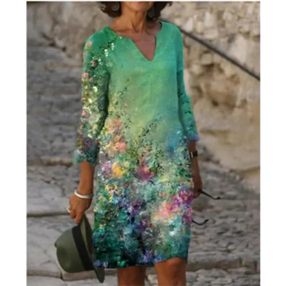 EP | Mini robe à motif floral et décolleté en V pour femme