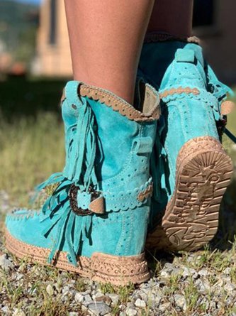ND | Bottes western à franges boho