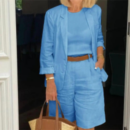 ND | Ensemble luxueux blazer et short pour femme