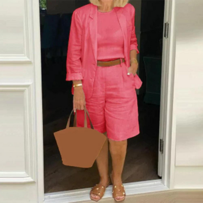 ND | Ensemble luxueux blazer et short pour femme