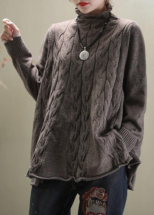 ND | Elégant pull-over à col torsadé