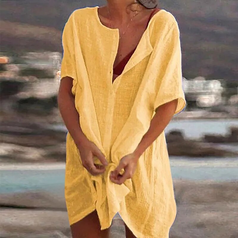 EP | Robe de loisirs en coton et lin