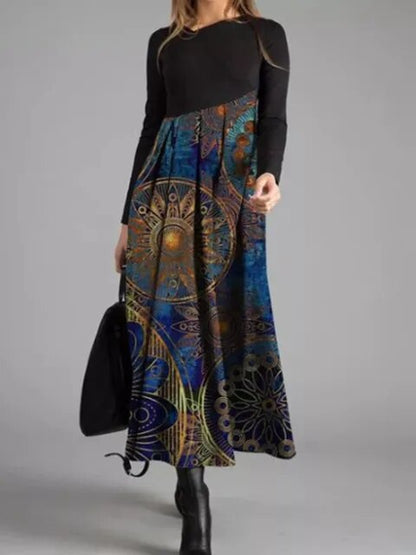 ND | Maxi-robe géométrique en patchwork