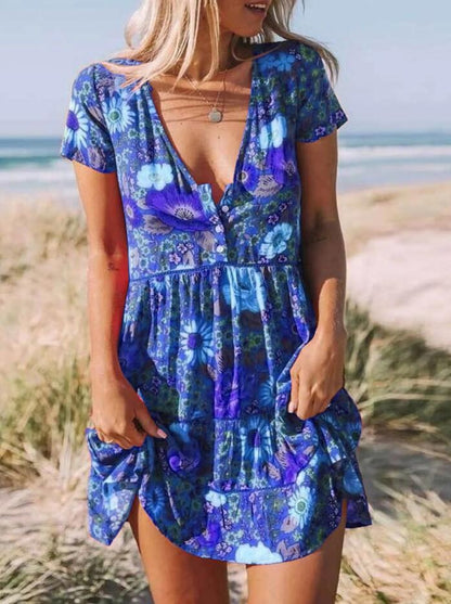 EP | Mini-robe élégante et sexy avec boutons