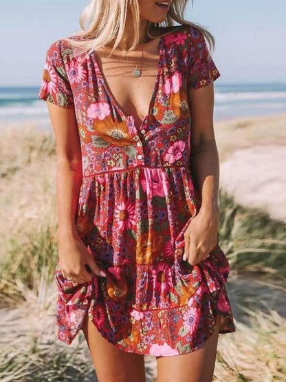 EP | Mini-robe élégante et sexy avec boutons