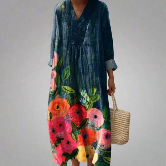 EP | Maxi-robe aquarellée à fleurs