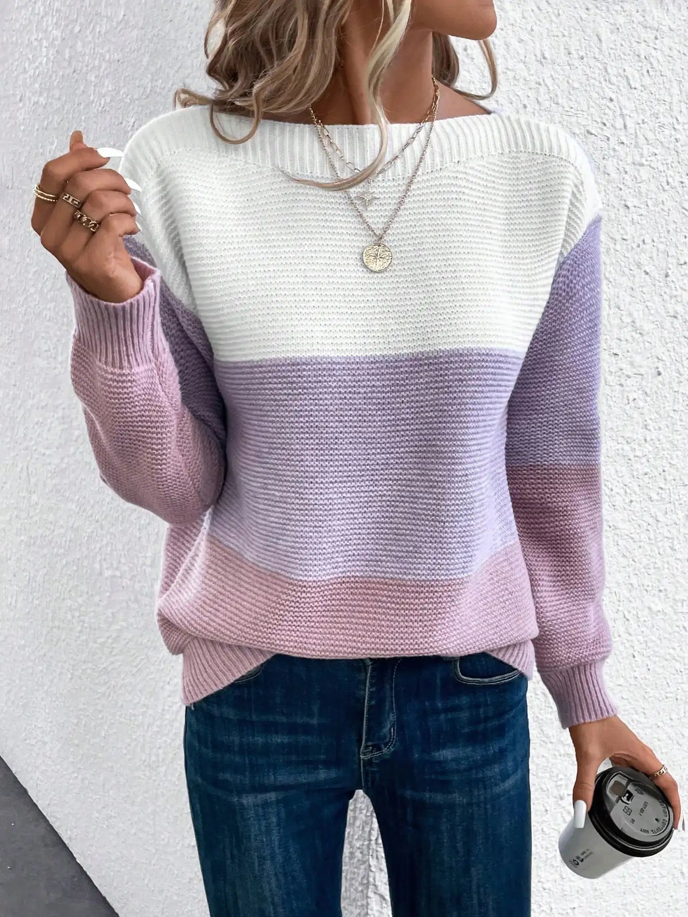 Frais et féminin Pull