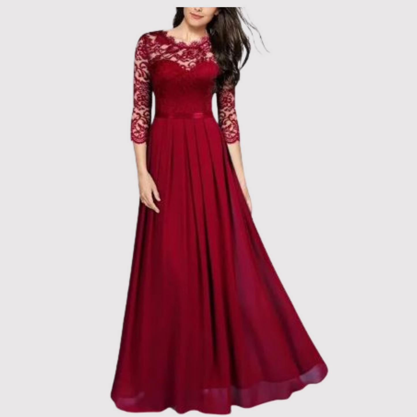 EP | Maxi-robe élégante avec détails en dentelle pour toutes les occasions