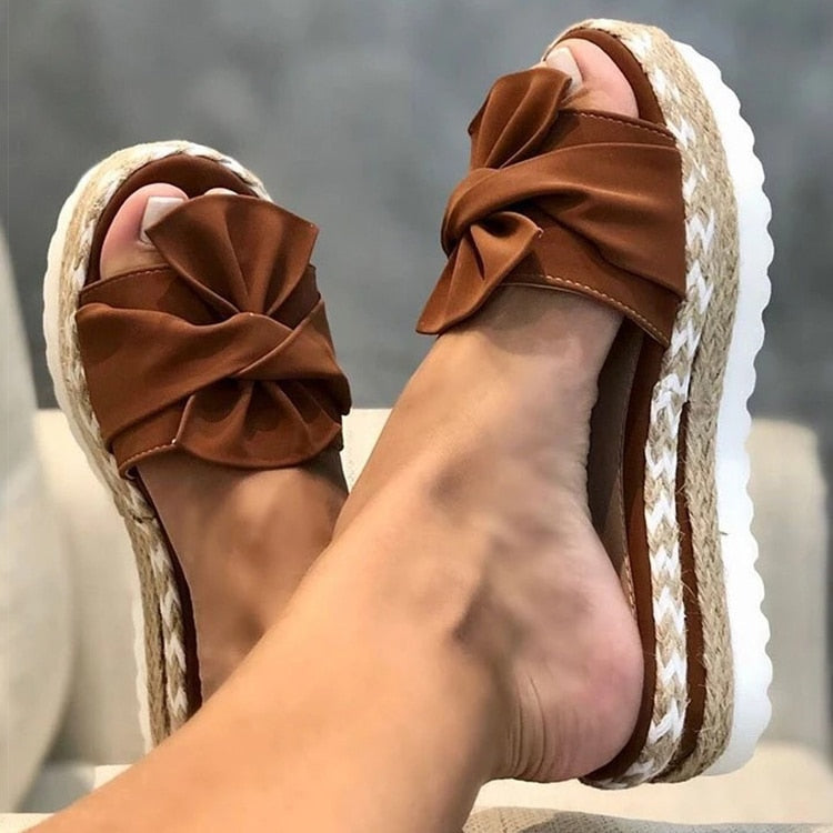 EP | | Sandales d'été tendance avec noeud