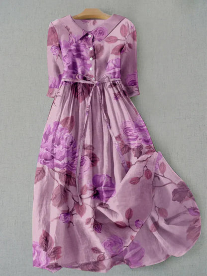 EP | Robe midi avec imprimé floral pastel