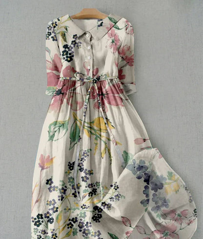 EP | Robe midi avec imprimé floral pastel