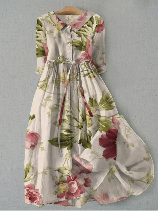EP | Robe midi avec imprimé floral pastel