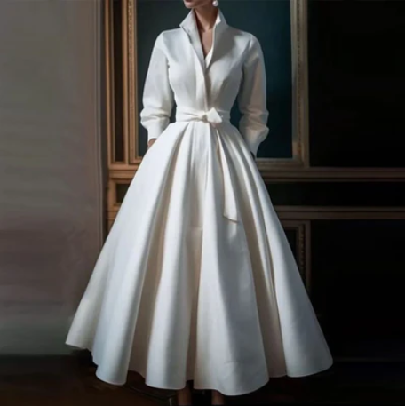 EP | Robe longue blanche élégante