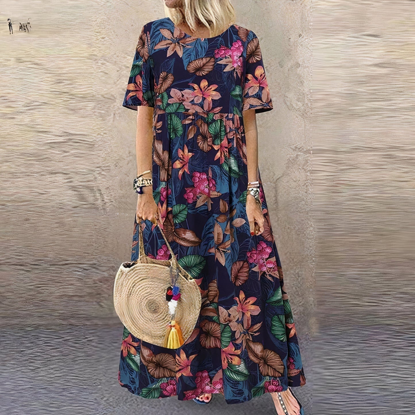 EP | Robe Maxi Vibrant Floral