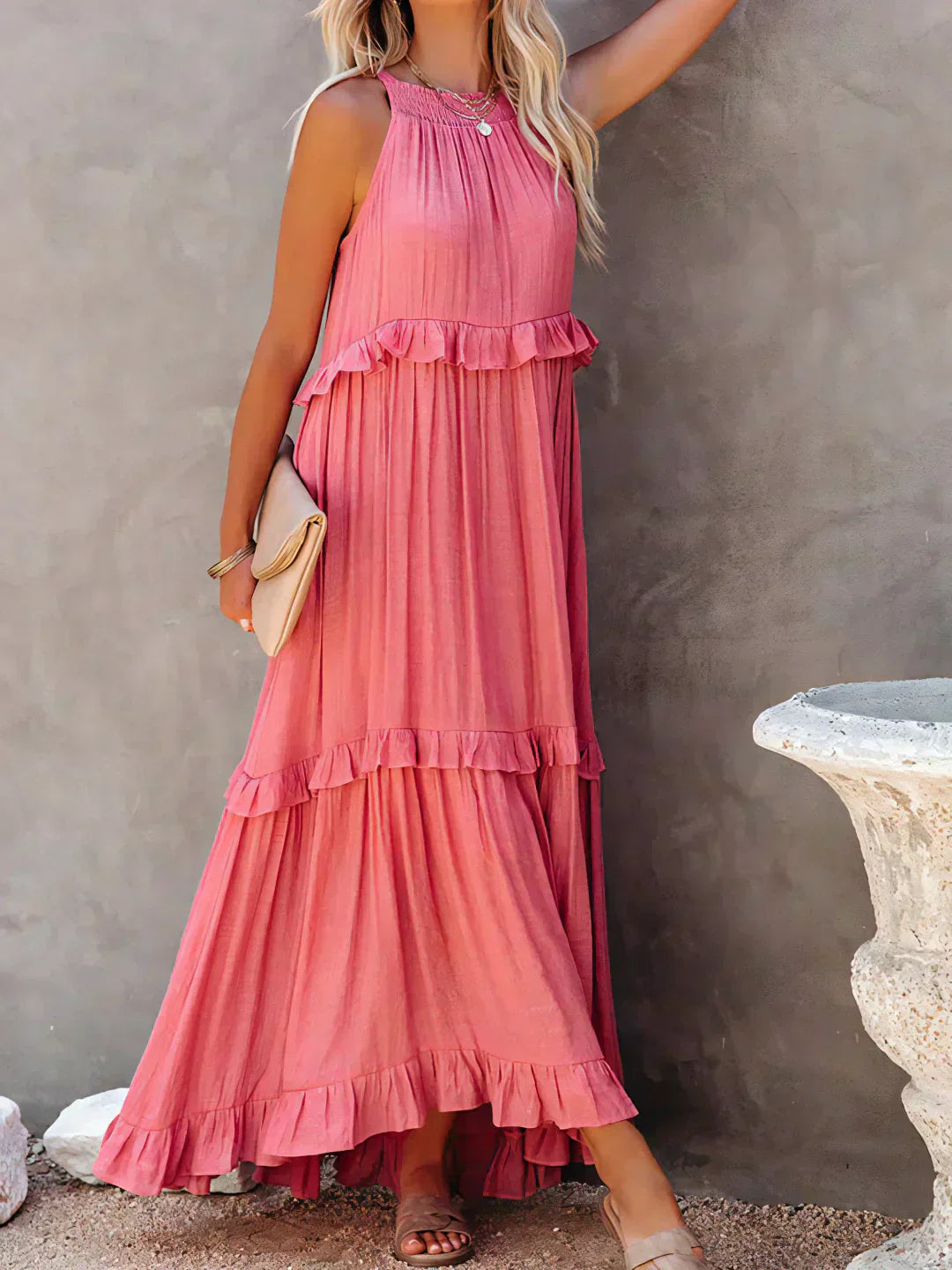 EP | Effortless Ruffle Maxi-robe