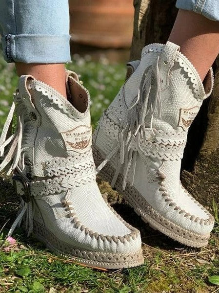 ND | Bottes western à franges boho