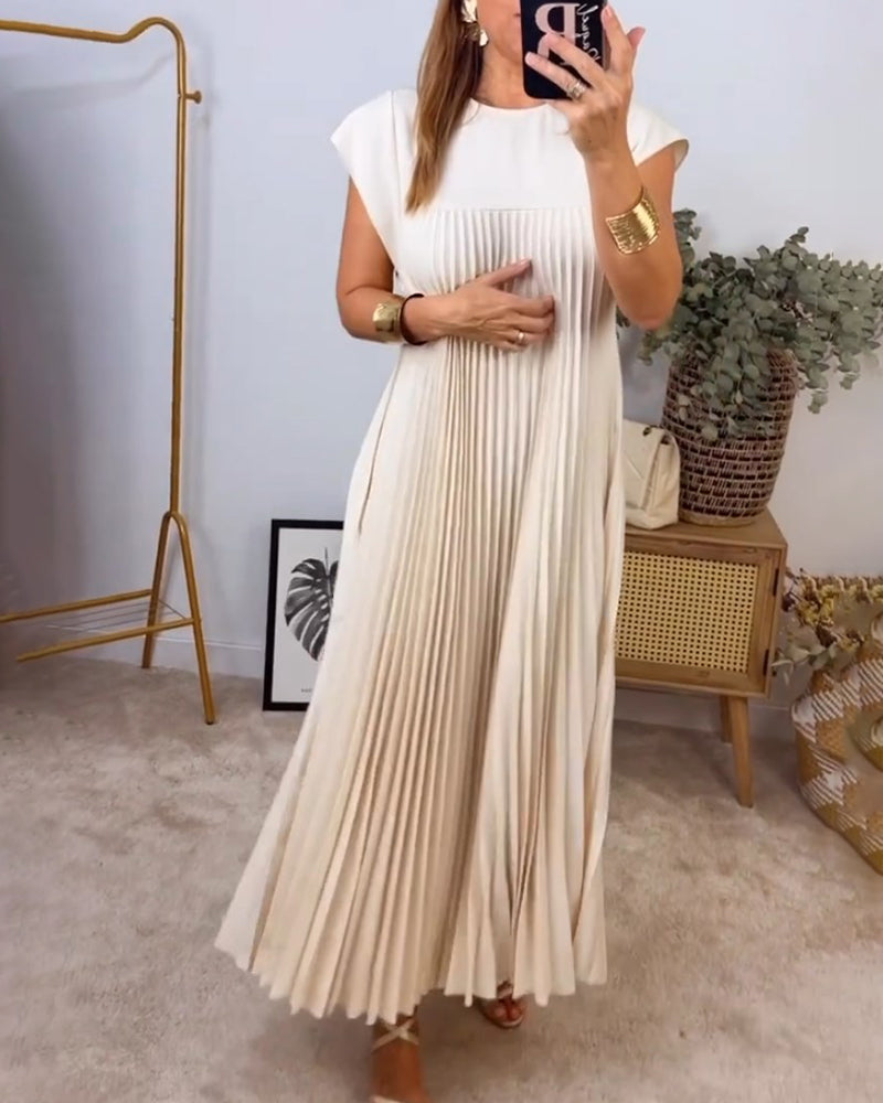 EP | Robe maxi plissée élégante