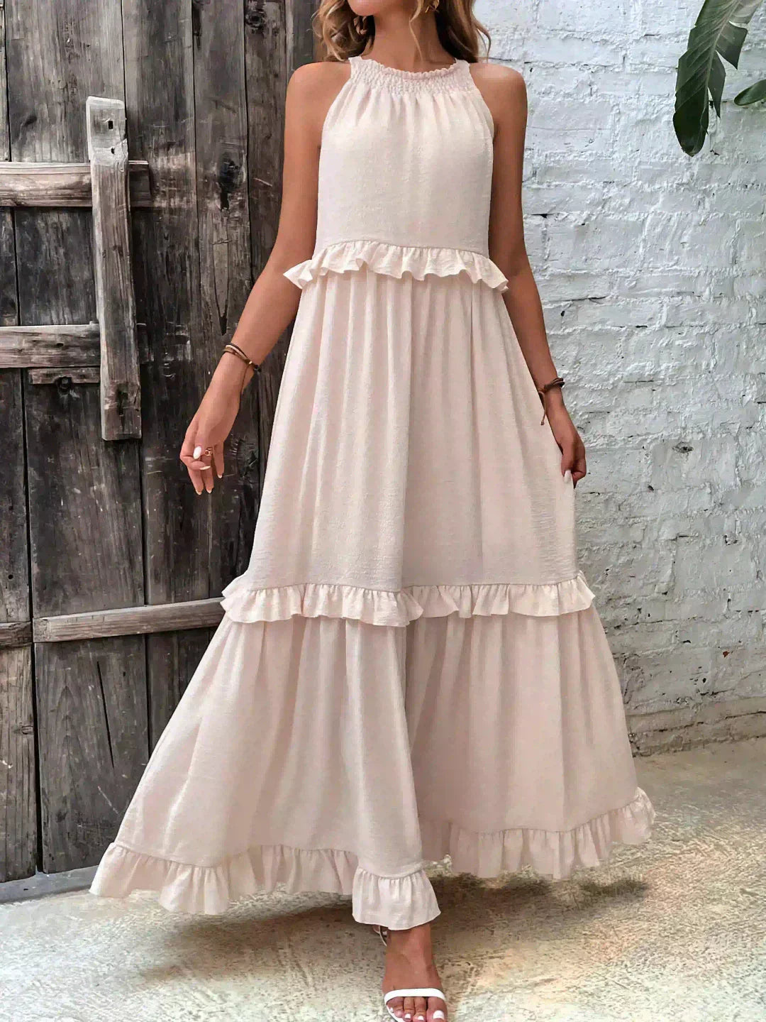 EP | Effortless Ruffle Maxi-robe