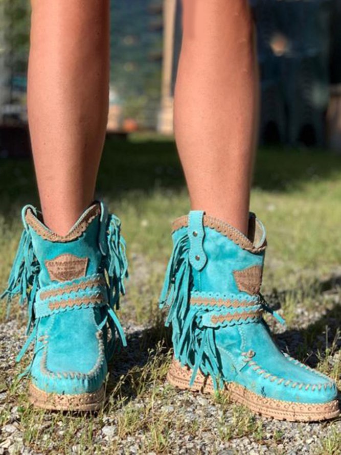 ND | Bottes western à franges boho