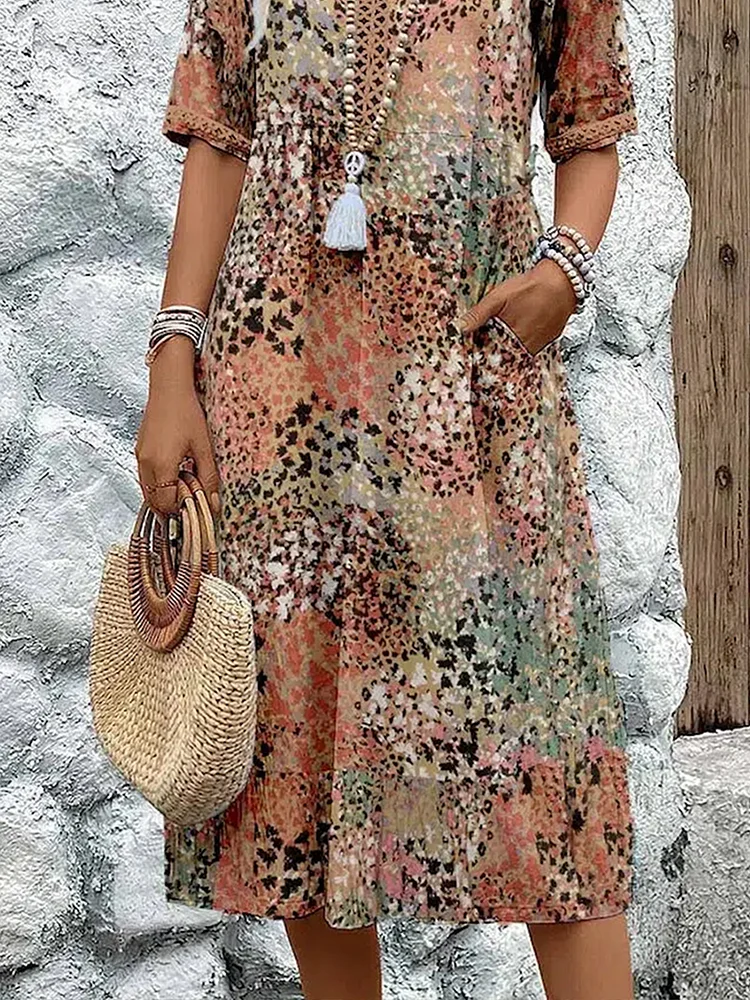 EP | Robe midi vibrante