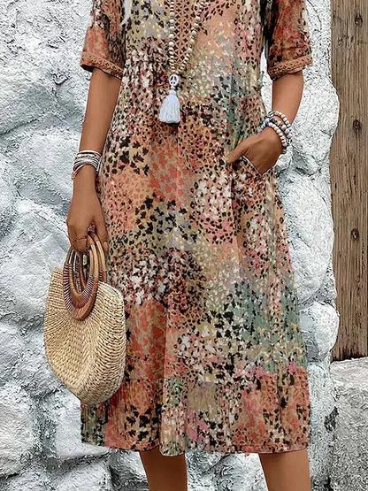 EP | Robe midi vibrante