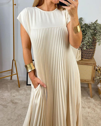 EP | Robe maxi plissée élégante