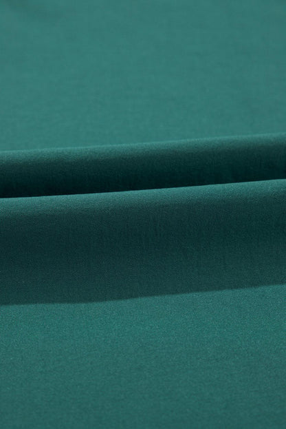 EP | Maxi-robe vert foncé à plis pour femmes