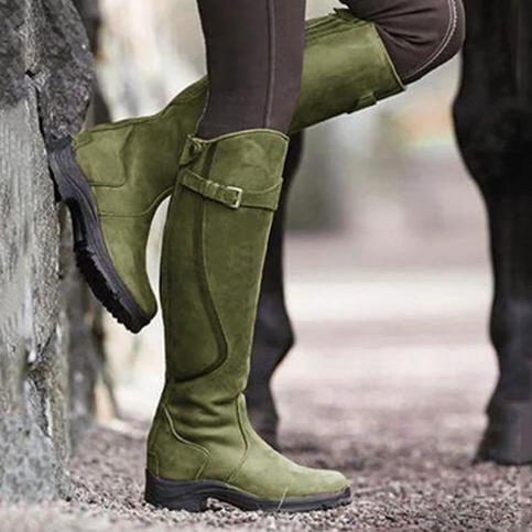 EP | - Bottes en cuir à coupe haute