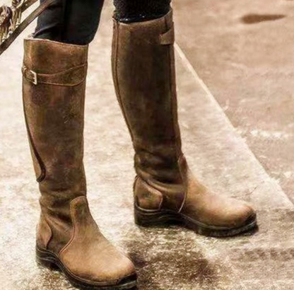 EP | - Bottes en cuir à coupe haute