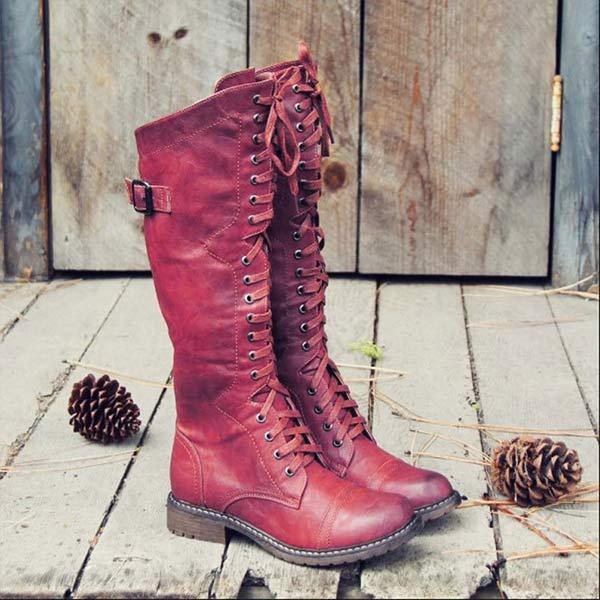 ND | Bottes à lacets vintage