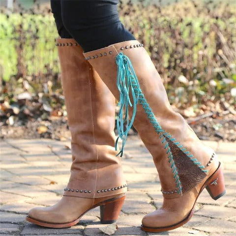 EP | Bottes boho western à hauteur de genou