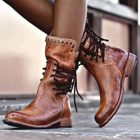 EP | Bottes à lacets vintage Combat Boots