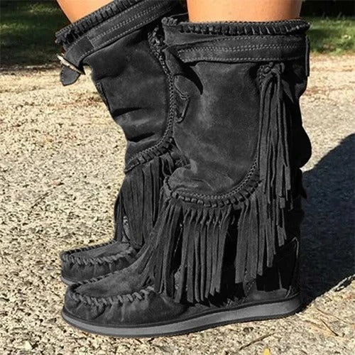 EP | Bottes western à franges boho
