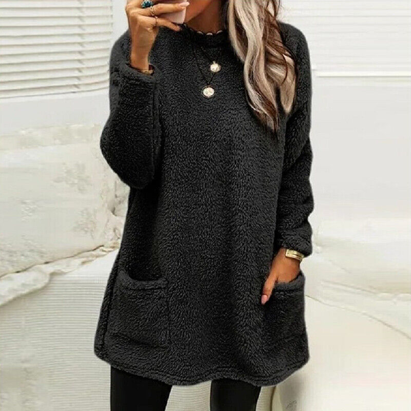 ND | Pull douillet en peluche polaire avec poches