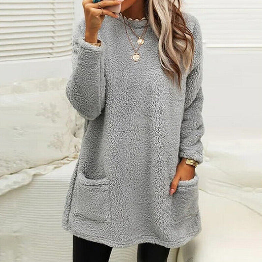 ND | Pull douillet en peluche polaire avec poches