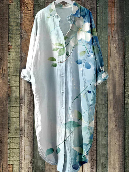 ND | Robe midi boutonnée avec imprimé floral