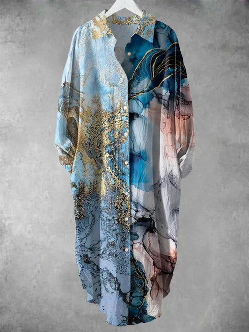 ND | Robe midi boutonnée avec imprimé floral