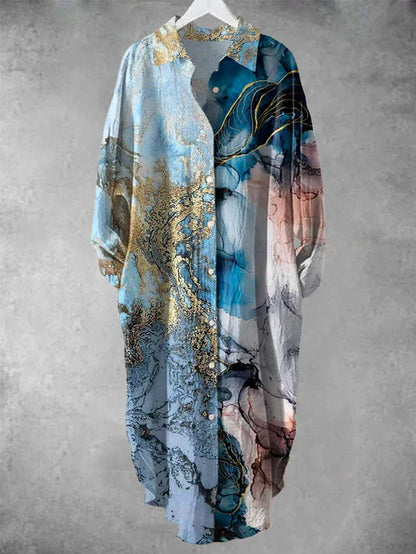 ND | Robe midi boutonnée avec imprimé floral