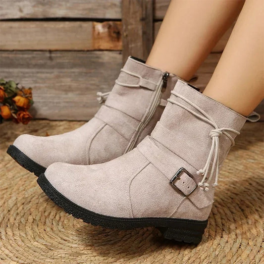 EP | Bottes mid-calf avec détail de lanière