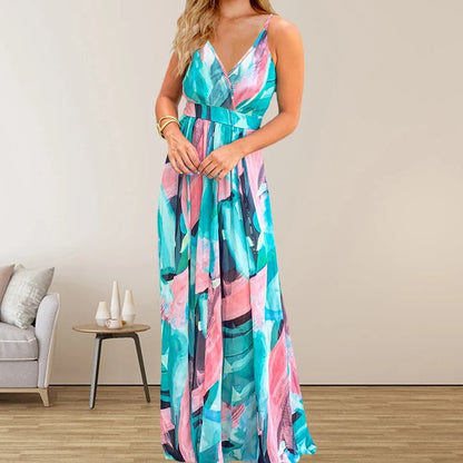 EP | Robe longue à imprimé multicolore