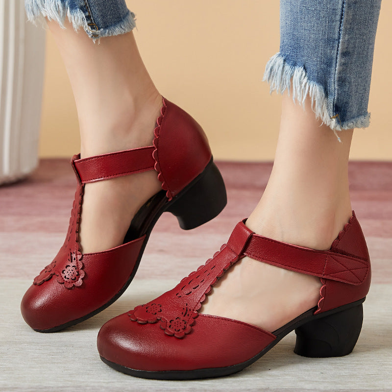ND | Style vintage intemporel Chaussures de loisirs à talons