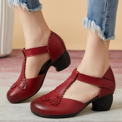 ND | Style vintage intemporel Chaussures de loisirs à talons